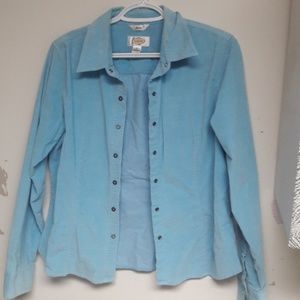 Blue button down over shirt